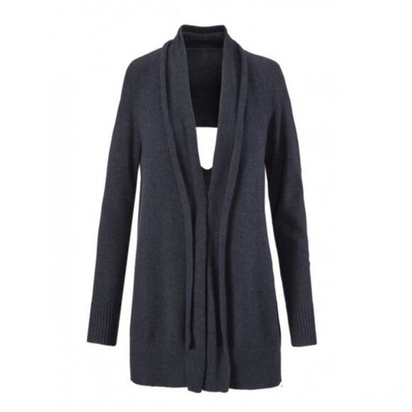 CAbi Viactoria Back Cutout Navy Sweater - Picture 2 of 8